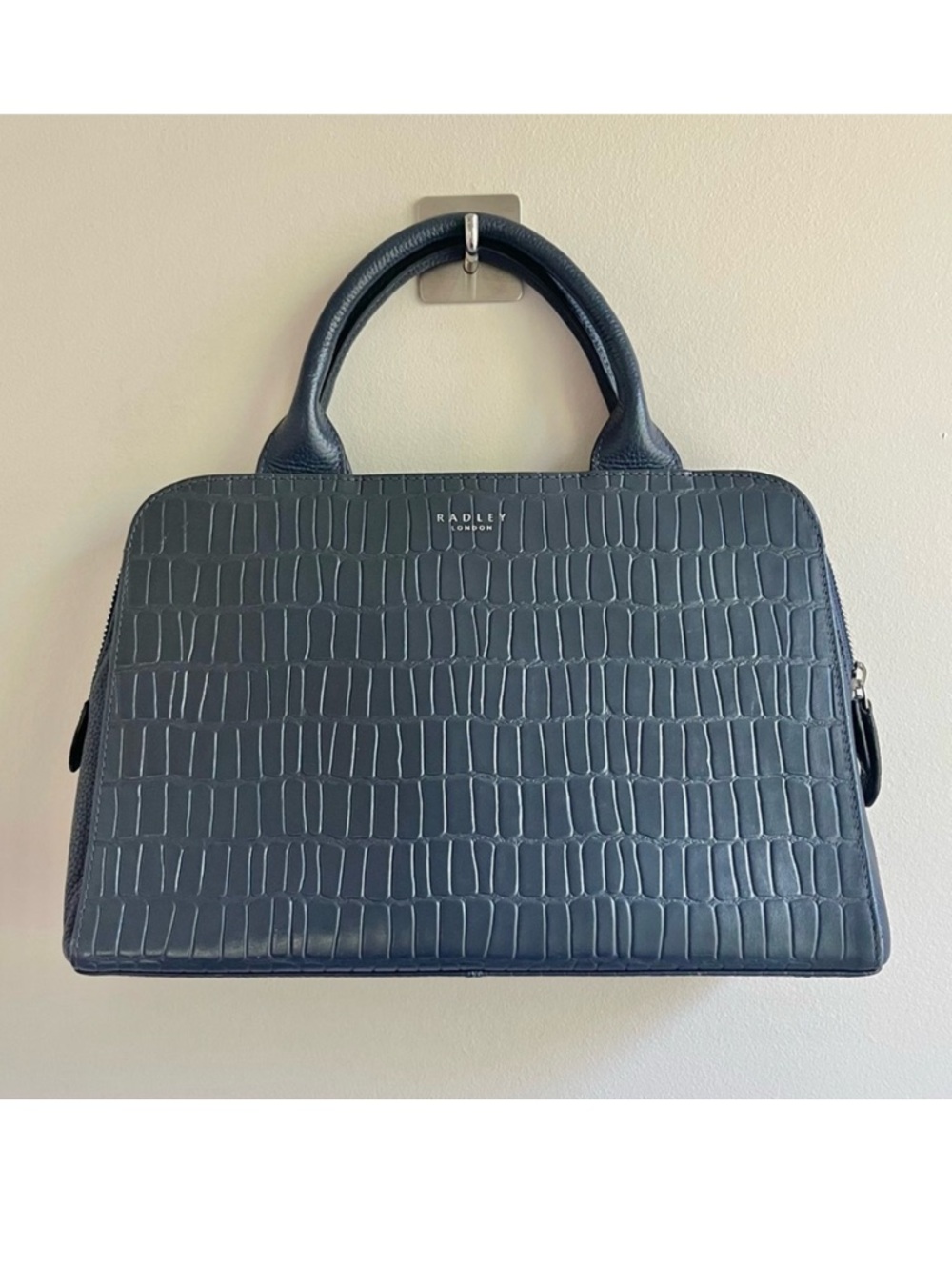 RADLEY London | Gray Millbank Multiway Bag- Faux Croc Ink Crossbody Bag